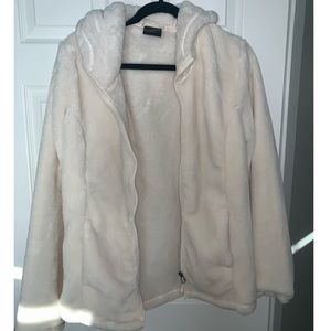 Super warm fuzzy zip-up jacket! Only worn once!